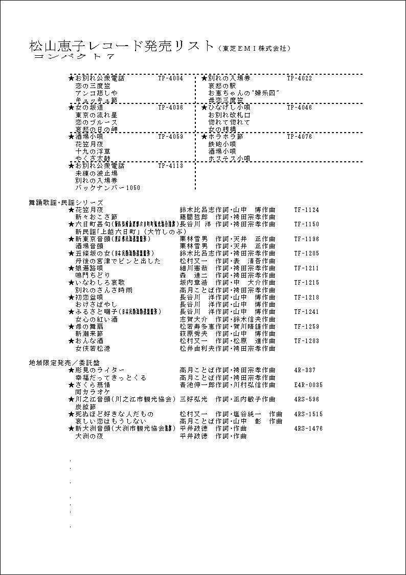 発売リスト・９
