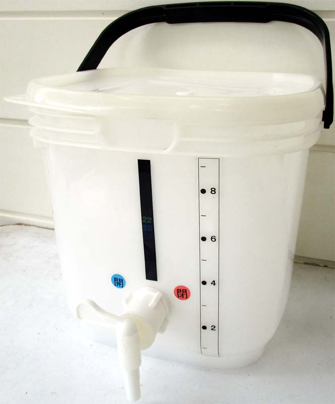 手作りビールの発酵の器材