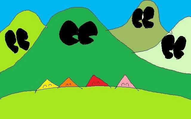 山中布小屋＾＾。