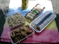 「サバ寿司」、「キスのにぎり」、「タコの唐揚げ」、「魚ご飯」